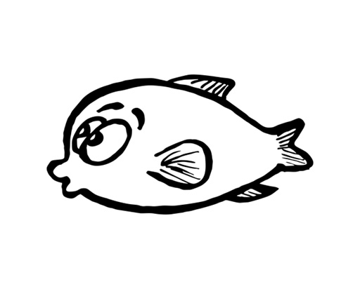 Printy 4924 Tauchstempel 18 Taucherstempel Motiv Fisch SCHWARZ BLAU